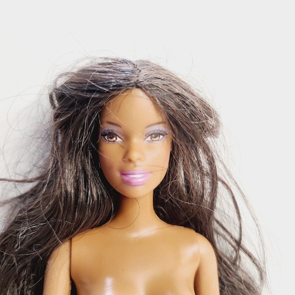 Barbie Christie African American Doll 2000s 1990 Mattel Purple Eyeshadow